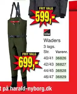 Harald Nyborg Waders tilbud