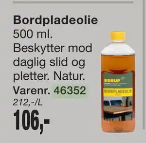 Harald Nyborg Bordpladeolie tilbud