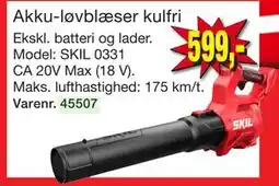 Harald Nyborg Akku-løvblæser kulfri tilbud