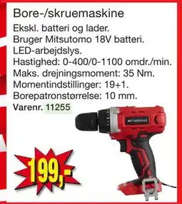 Harald Nyborg Bore-/skruemaskine tilbud