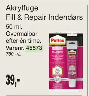 Harald Nyborg Akrylfuge Fill & Repair Indendørs tilbud