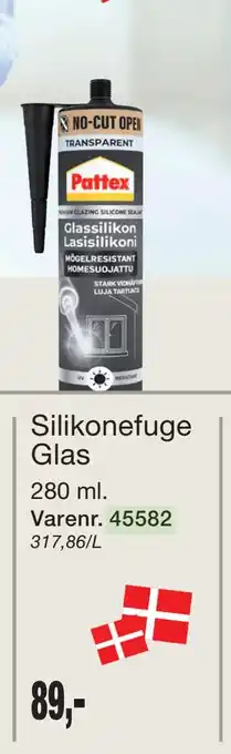 Harald Nyborg Silikonefuge Glas tilbud