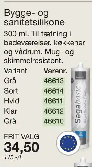 Harald Nyborg Bygge- og sanitetsilikone tilbud