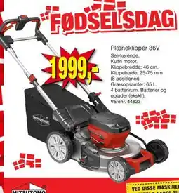 Harald Nyborg Plæneklipper 36V tilbud