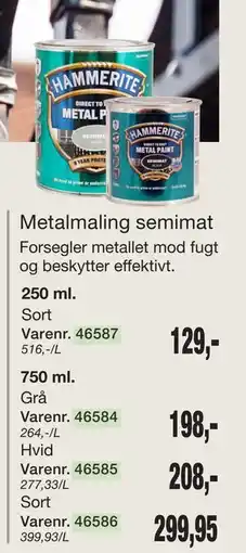 Harald Nyborg Metalmaling semimat tilbud
