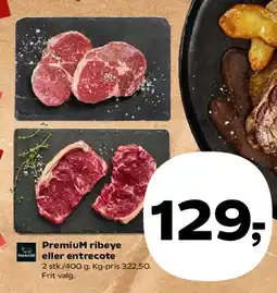 Kvickly Premium ribeye eller entrecote tilbud