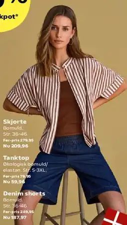 Kvickly Skjorte, tanktop eller Denim tilbud