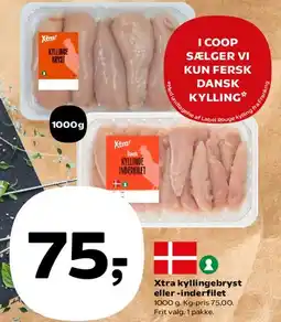 Kvickly Xtra kyllingebryst eller -inderfilet tilbud