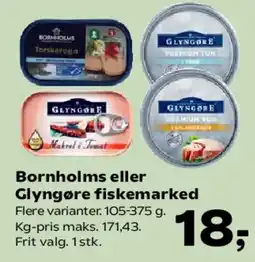 Kvickly Bornholms eller Glyngøre fiskemarked tilbud