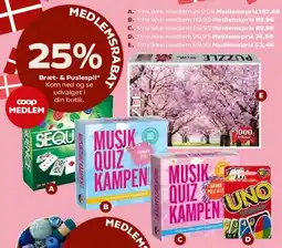 Kvickly Puslespil & spil (medlemsrabat) tilbud