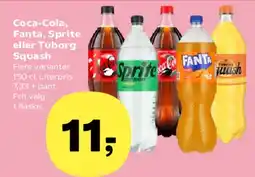 Kvickly Coca-Cola, Fanta, Sprite eller Tuborg Squash tilbud