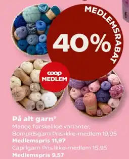 SuperBrugsen På alt garn tilbud