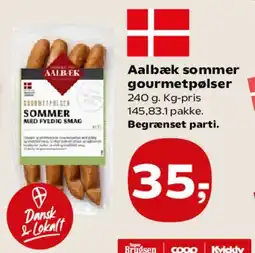 SuperBrugsen Aalbæk sommer gourmet pølser tilbud