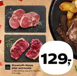 Kvickly Premium ribeye eller entrecôte tilbud