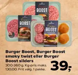 Kvickly Burger Boost / Burger Boost smoky twist / Burger Boost sliders tilbud