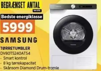 Power Tørretumbler DV80T5240ATS4 tilbud