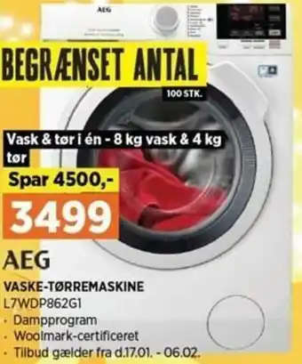 Vaske-Tørremaskine L7WDP862G1