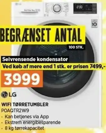 Power Wifi Tørretumbler P0AQTR2W9 tilbud