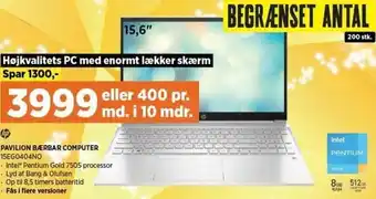 Power Pavilion Bærbar Computer 15EG0404NO tilbud