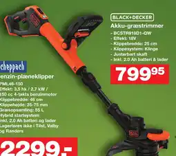 Bauhaus BLACK+DECKER Akku-græstrimmer tilbud