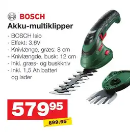 Bauhaus BOSCH Akku-multiklipper tilbud