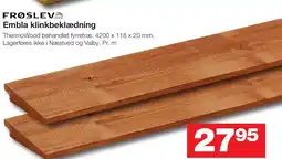 Bauhaus FRØSLEV Embla klinkbeklædning tilbud