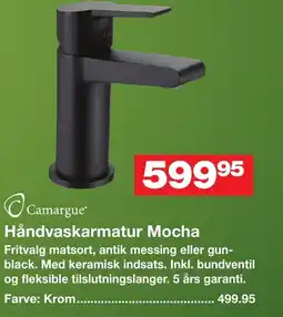 Bauhaus Håndvaskarmatur mocha tilbud