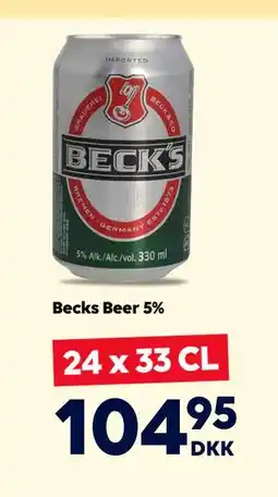 BorderShop Becks Beer 5% tilbud