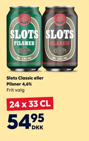 BorderShop Slots Classic eller Pilsner 4,6% tilbud