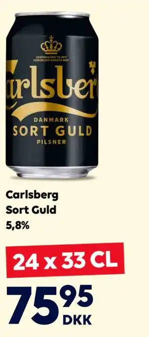 BorderShop Carlsberg Sort Guld 5,8% tilbud