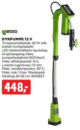 jem & fix Dykpumpe 12 V tilbud