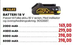 jem & fix BATTERI 18 V tilbud