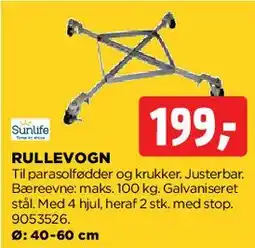 jem & fix Rullevogn til parasolfod tilbud