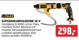 jem & fix GIPSSKRUE MASKINE 18 V tilbud