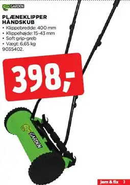 jem & fix Plæneklipper (handskub) tilbud