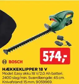 jem & fix HÆKKEKLIPPER 18 V tilbud