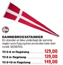 jem & fix Dannebrogsstander tilbud