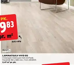 jem & fix LAMINATGULV HVID EG tilbud