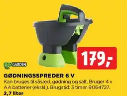 jem & fix Gødningsspreder 6 V tilbud