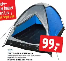 jem & fix TELT 2-PERS. VALENCIA tilbud