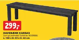 jem & fix HAVEBÆNK KANSAS tilbud
