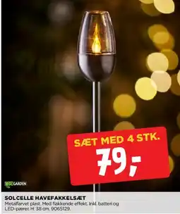 jem & fix Solcelle havefakkelsæt tilbud