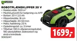 jem & fix Robotplæneklipper 20 V tilbud