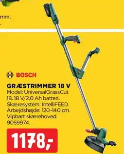 jem & fix Græstrimmer 18 V tilbud