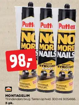 jem & fix Montagelim / No More Nails tilbud