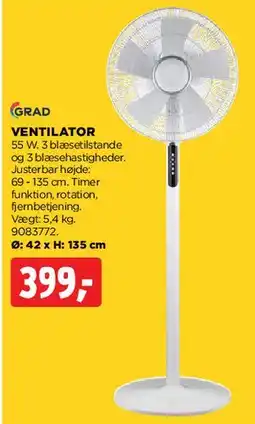 jem & fix Ventilator (stående) tilbud