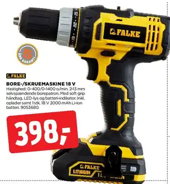 jem & fix Bore-/Skruemaskine 18 V tilbud
