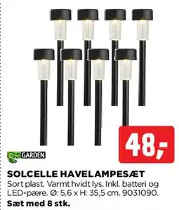 jem & fix Solcelle havelampesæt tilbud