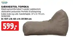 jem & fix SÆKKESTOL TOPEKA tilbud