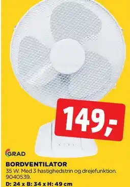 jem & fix Bordventilator tilbud